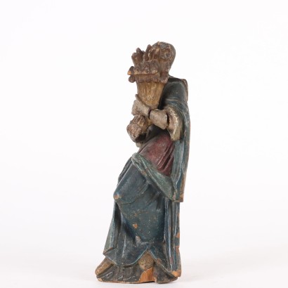 antiquariato, scultura, antiquariato scultura, scultura antica, scultura antica italiana, scultura di antiquariato, scultura neoclassico, scultura del 800,Statua Lignea Allegoria d'Estate