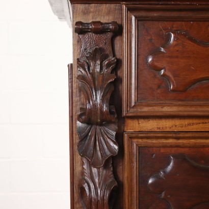 antiquariato, cassettone, antiquariato cassettone, cassettone antico, cassettone antico italiano, cassettone di antiquariato, cassettone neoclassica, cassettone del 800, comò, antiquariato comò, comò antico, comò antico italiano, comò di antiquariato, comò neoclassica, comò del 800,Canterano Lombardo Barocco in Noce