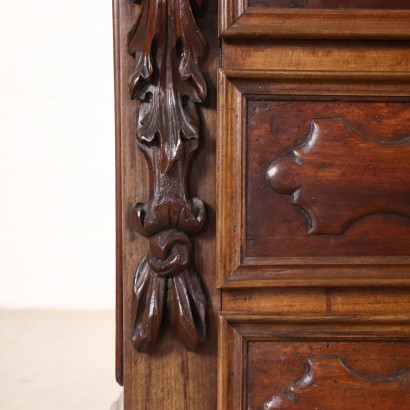 antiquariato, cassettone, antiquariato cassettone, cassettone antico, cassettone antico italiano, cassettone di antiquariato, cassettone neoclassica, cassettone del 800, comò, antiquariato comò, comò antico, comò antico italiano, comò di antiquariato, comò neoclassica, comò del 800,Canterano Lombardo Barocco in Noce