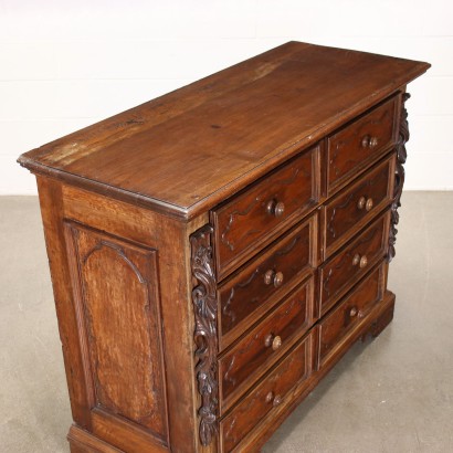antiquariato, cassettone, antiquariato cassettone, cassettone antico, cassettone antico italiano, cassettone di antiquariato, cassettone neoclassica, cassettone del 800, comò, antiquariato comò, comò antico, comò antico italiano, comò di antiquariato, comò neoclassica, comò del 800,Canterano Lombardo Barocco in Noce