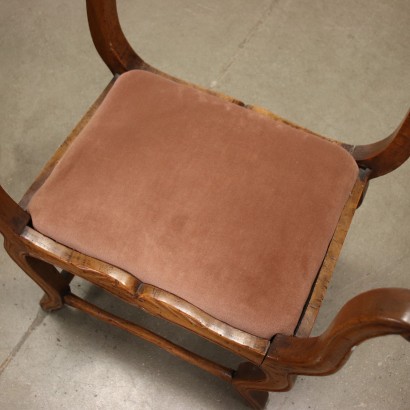 antiquariato, sedia, antiquariato sedie, sedia antica, sedia antica italiana, sedia di antiquariato, sedia neoclassica, sedia del 800,Coppia di Sgabelli Luigi Filippo
