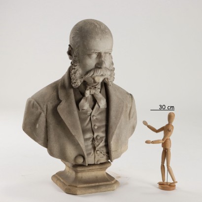 L. Crippa Marble Bust - Italy XIX Century