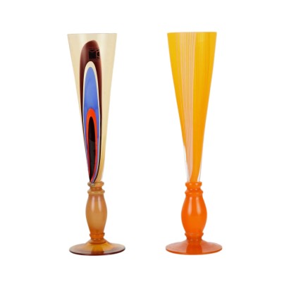 Pair of Glasses C. Moretti Glass - Italy 1980s-1990s
