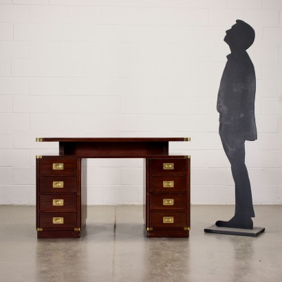 modernariato, modernariato di design, scrivania, scrivania modernariato, scrivania di modernariato, scrivania italiana, scrivania vintage, scrivania anni '60, scrivania design anni 60,Scrivania in stile Marina Anni 60
