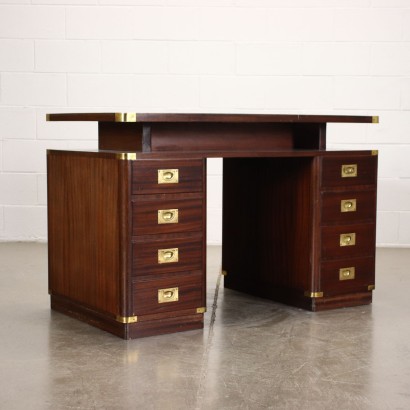 modernariato, modernariato di design, scrivania, scrivania modernariato, scrivania di modernariato, scrivania italiana, scrivania vintage, scrivania anni '60, scrivania design anni 60,Scrivania in stile Marina Anni 60