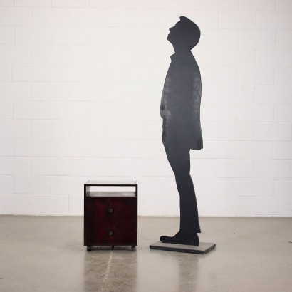 modernariato, modernariato di design, comodino, comodino modernariato, comodino di modernariato, comodino italiano, comodino vintage, comodino anni '60, comodino design anni 60,Comodino Carlo De Carli Anni 70,Carlo de Carli