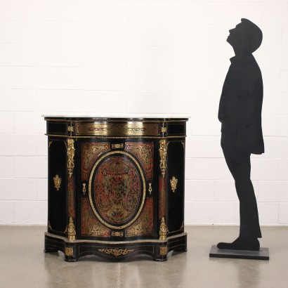 antiquariato, credenza, antiquariato credenza, credenza antica, credenza antica italiana, credenza di antiquariato, credenza neoclassica, credenza del 800,Credenza Napoleone III Intarsiata Boulle