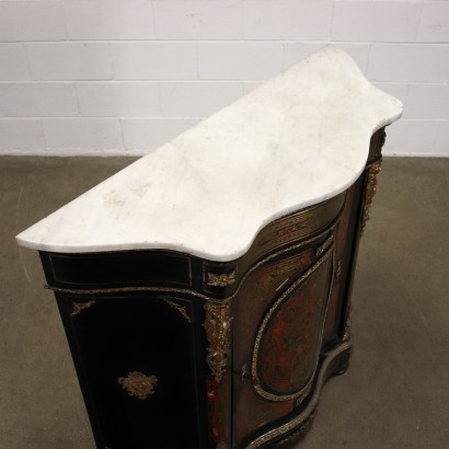 antiquariato, credenza, antiquariato credenza, credenza antica, credenza antica italiana, credenza di antiquariato, credenza neoclassica, credenza del 800,Credenza Napoleone III Intarsiata Boulle