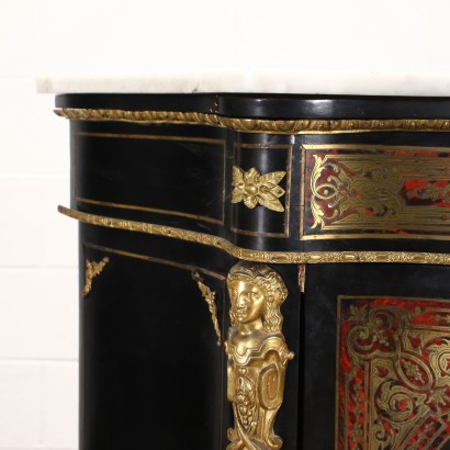 antiquariato, credenza, antiquariato credenza, credenza antica, credenza antica italiana, credenza di antiquariato, credenza neoclassica, credenza del 800,Credenza Napoleone III Intarsiata Boulle