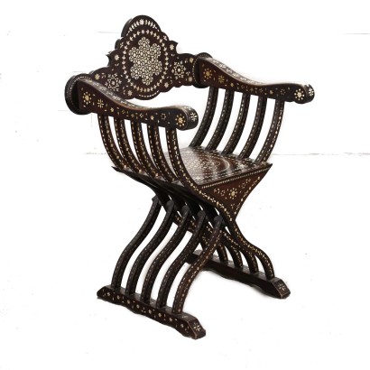 antiquariato, sedia, antiquariato sedie, sedia antica, sedia antica italiana, sedia di antiquariato, sedia neoclassica, sedia del 800,Sedia Modello Savonarola Ambito Adriano