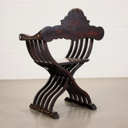 antiquariato, sedia, antiquariato sedie, sedia antica, sedia antica italiana, sedia di antiquariato, sedia neoclassica, sedia del 800,Sedia Modello Savonarola Ambito Adriano