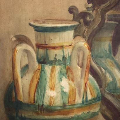 Stilleben Aquarell auf Karton Italien 1892