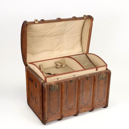 baule vintage, vintage '900, vintage '800, baule antico, baule collezione,Baule Cassettiera Vintage