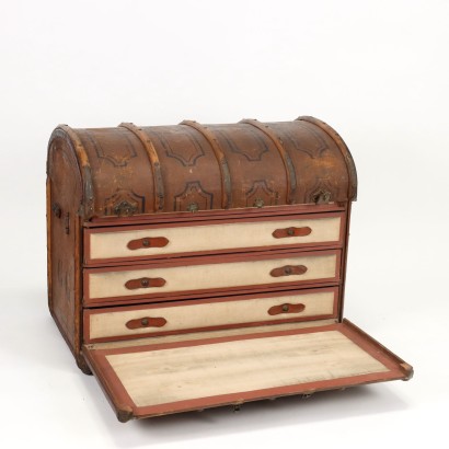 baule vintage, vintage '900, vintage '800, baule antico, baule collezione,Baule Cassettiera Vintage