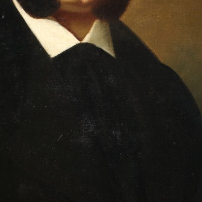 Francois Antoine Cavalli Öl auf Leinwand Männerportrait 1868