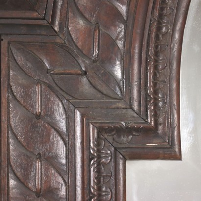 Miroir Néo-Renaissance Noyer Italie XIX Siècle