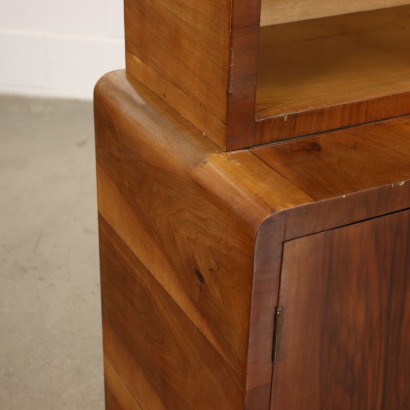 Bookcase Walnut Italy 1940s