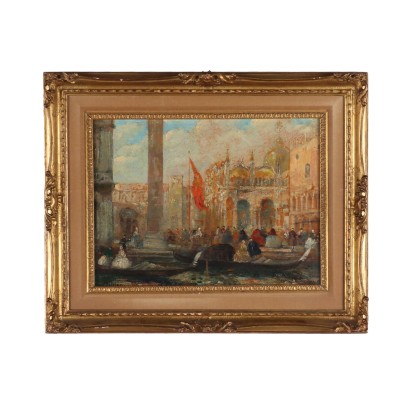 Ettore Solvegni, Muelle de San Marcos en Venecia en 1700, Ettore Solvegni, Ettore Solvegni, Ettore Solvegni, Ettore Solvegni