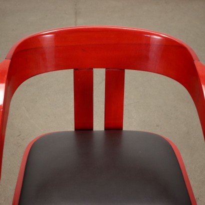 Poltronova Elisa Group of 4 Chairs Beech Italy 1970s