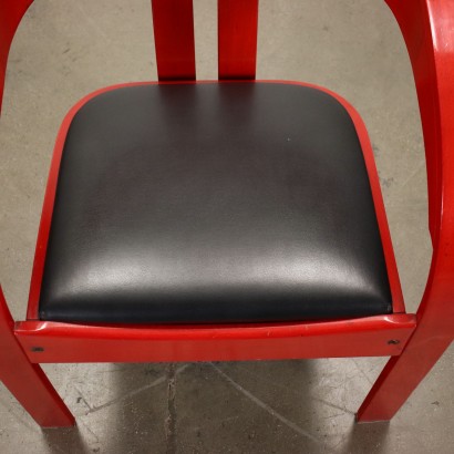 Poltronova Elisa Group of 4 Chairs Beech Italy 1970s