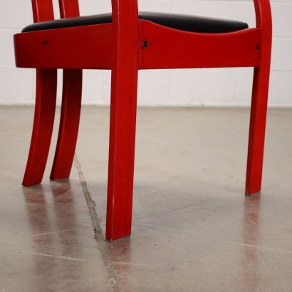 Poltronova Elisa Group of 4 Chairs Beech Italy 1970s
