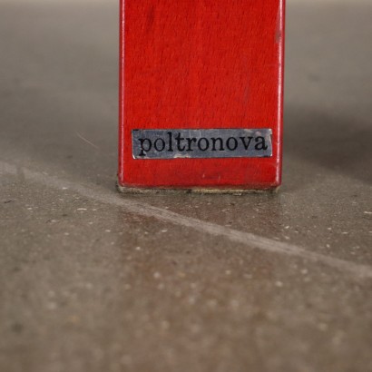 Poltronova Elisa Group of 4 Chairs Beech Italy 1970s