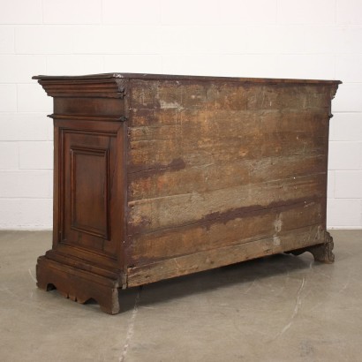 antiquariato, cassettone, antiquariato cassettone, cassettone antico, cassettone antico italiano, cassettone di antiquariato, cassettone neoclassica, cassettone del 800, comò, antiquariato comò, comò antico, comò antico italiano, comò di antiquariato, comò neoclassica, comò del 800,Canterano Barocco in Noce