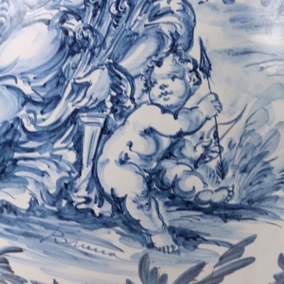 antiquariato, vaso, antiquariato vasi, vaso antico, vaso antico italiano, vaso di antiquariato, vaso neoclassico, vaso del 800,Coppia di Vasi Giuseppe Mazzotti Albisol