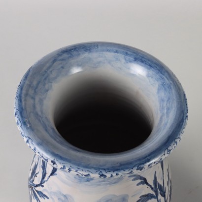 antiquariato, vaso, antiquariato vasi, vaso antico, vaso antico italiano, vaso di antiquariato, vaso neoclassico, vaso del 800,Coppia di Vasi Giuseppe Mazzotti Albisol