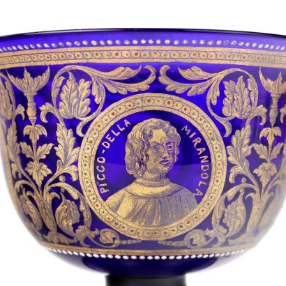 Coupe de Mariage Verre Italie XIX-XX Siècle