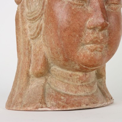 antiquariato, scultura, antiquariato scultura, scultura antica, scultura antica italiana, scultura di antiquariato, scultura neoclassico, scultura del 800,Testa di Buddha in Marmo