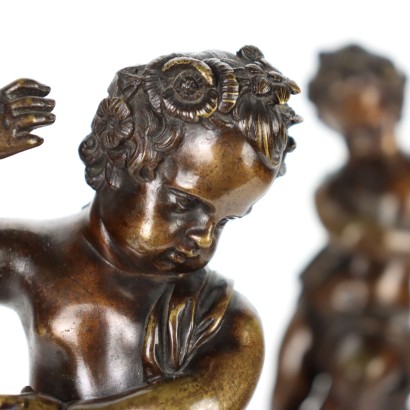 antiquariato, bronzo, antiquariato bronzi, bronzo antico, bronzo antico italiano, bronzo di antiquariato, bronzo neoclassico, bronzo del 800,Coppia di Putti in Bronzo