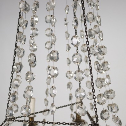 antiquariato, lampadario, antiquariato lampadari, lampadario antico, lampadario antico italiano, lampadario di antiquariato, lampadario neoclassico, lampadario del 800,Lampadario a Mongolfiera