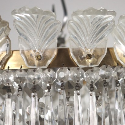 Lustre Style Baccarat Verre Italie XX Siècle