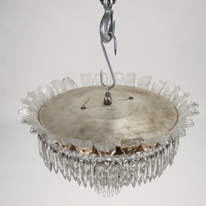 Lustre Style Baccarat Verre Italie XX Siècle