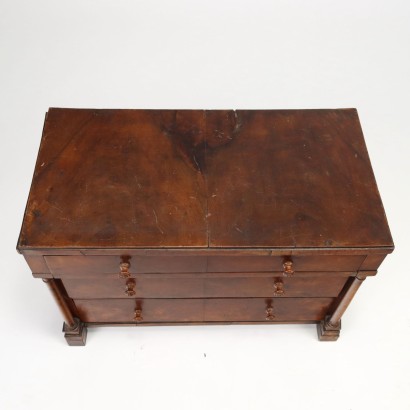 antiquariato, cassettone, antiquariato cassettone, cassettone antico, cassettone antico italiano, cassettone di antiquariato, cassettone neoclassica, cassettone del 800, comò, antiquariato comò, comò antico, comò antico italiano, comò di antiquariato, comò neoclassica, comò del 800,Modellino di Comò Impero
