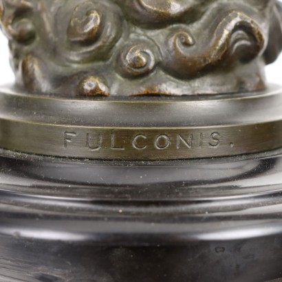 V. Fulconis Statue Bronze France XIX-XX Siècle