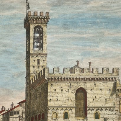 G. Zocchi Etching Italy XVIII Century