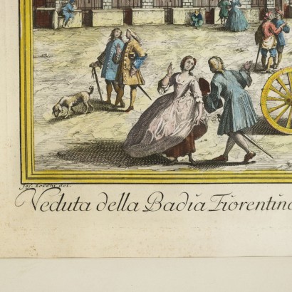 G. Zocchi Etching Italy XVIII Century