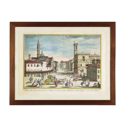 G. Zocchi Etching Italy XVIII Century