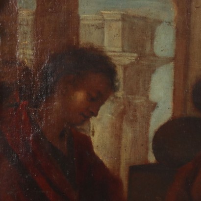 arte, arte italiano, pintura italiana antigua, Cristo y la adúltera