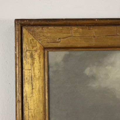 Scene from the Carlist Battle Oil on Canvas Italy XIX Century