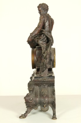 Trittico da camino in zama e marmi