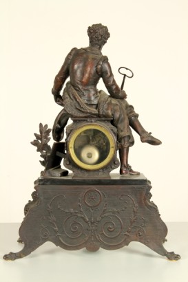 Trittico da camino in zama e marmi