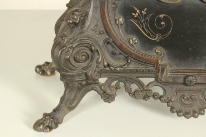 Trittico da camino in zama e marmi