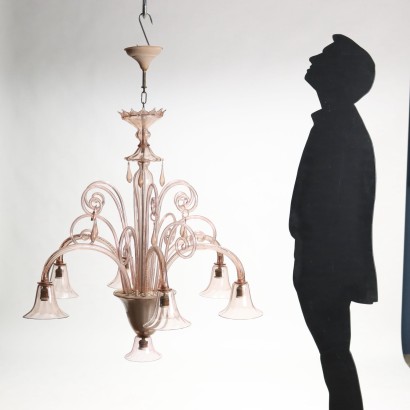 Lustre Murano Verre Italie Années 1950