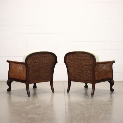antiquariato, poltrona, antiquariato poltrone, poltrona antica, poltrona antica italiana, poltrona di antiquariato, poltrona neoclassica, poltrona del 800,Coppia di Poltrone in Stile Chippendale