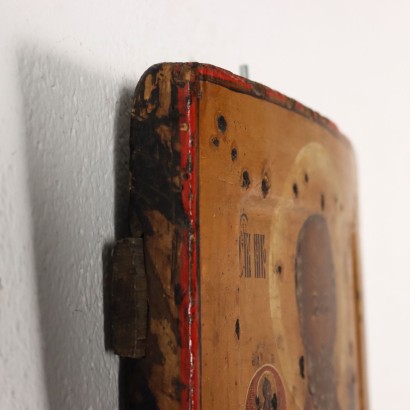 Russian Icon Tempera on Wood Russia XIX Century