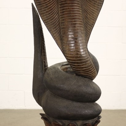 arte moderno, diseño arte moderno, escultura, escultura de arte moderno, escultura de arte moderno, escultura italiana, escultura vintage, escultura de los años 60, escultura de diseño de los años 60, escultura de madera cobra