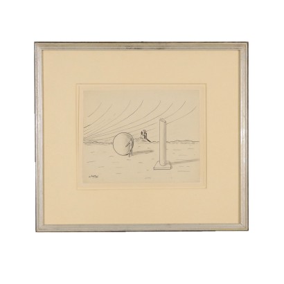 arte, arte italiana, pittura novecento italiana,Maurice Henry,Senza Titolo,Maurice Henry